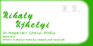 mihaly ujhelyi business card